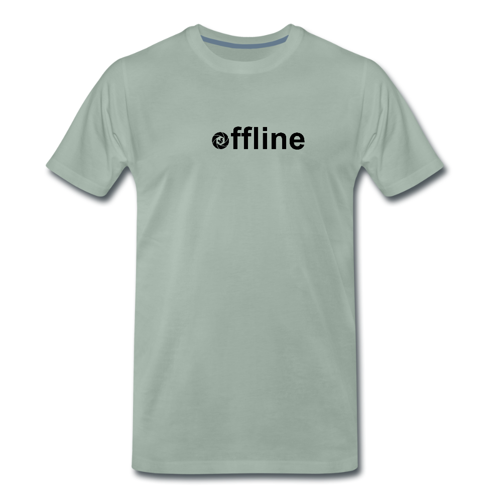 Männer Premium T-Shirt - Graugrün